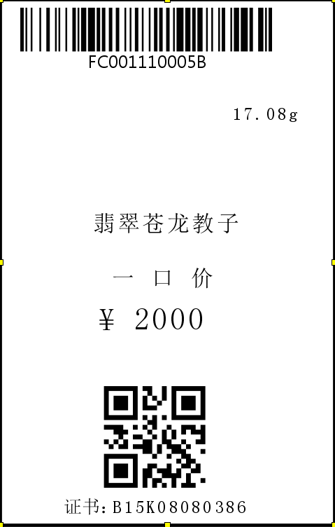 如何使用中琅标签打印软件批量打印制作珠宝标签